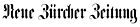 NZZ – Neue Zürcher Zeitung (Logo)