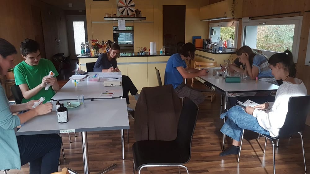 Jugendliche in Roll-On-Workshop im Camp vom Oktober 2022 in Sempach